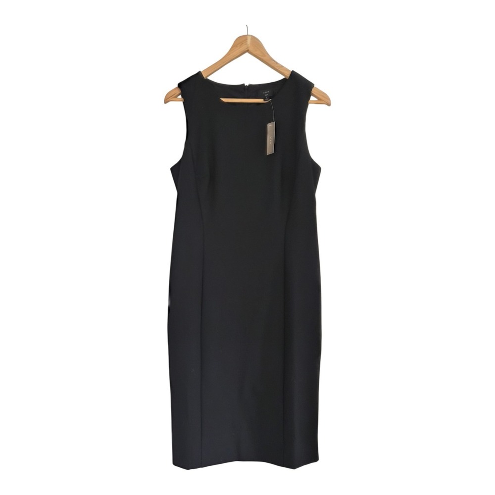 J.Crew 365 Black Sheath Dress Size 6 NWT Sleeveless Career Work Quiet Luxury